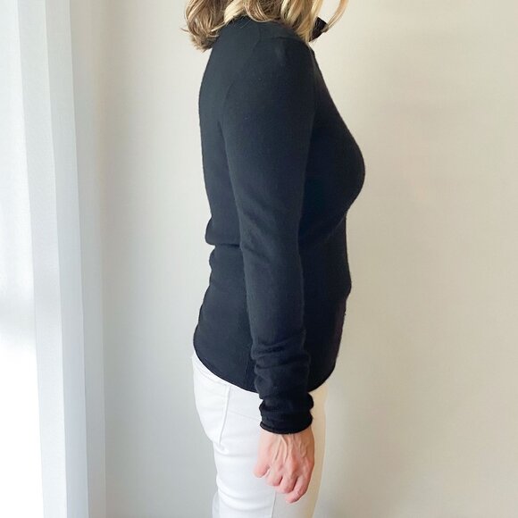 3 Dot black cashmere sweater - Picture 5 of 6